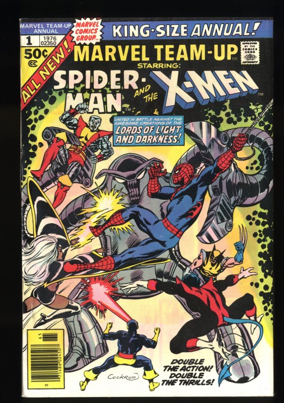 Marvel Team-up Annual #1 VF 8.0 X-Men Appearance!