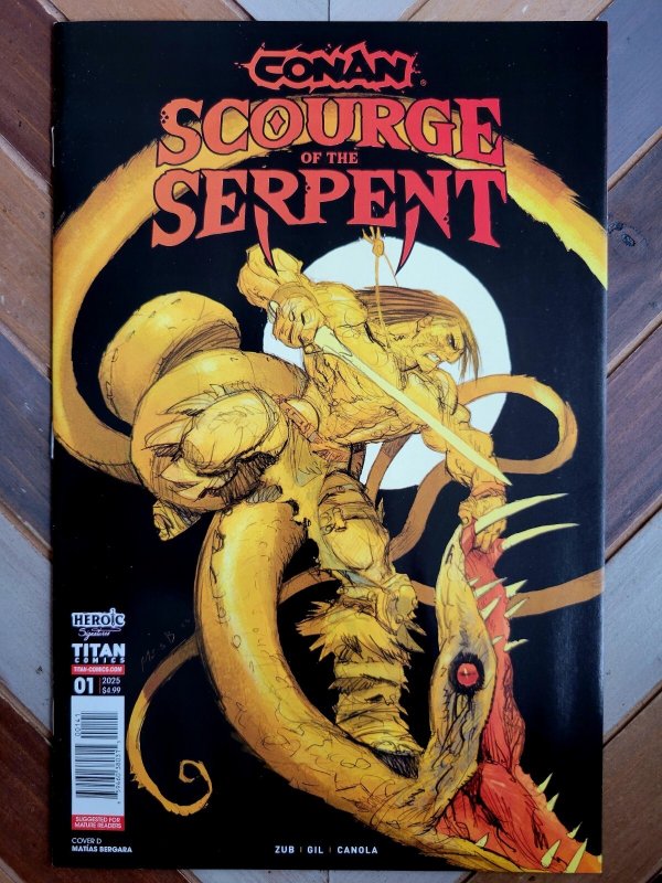 Conan The Barbarian Scourge Of The Serpent #1-2 Bergara & Gist Covers Titan 2025