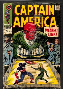 Captain America #103 GD 2.0 Red Skull! Marvel Comics