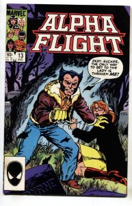 ALPHA FLIGHT #13--WOLVERINE--MARVEL--comic book