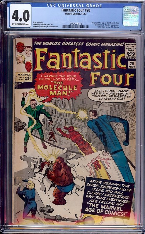 Fantastic Four #20 (Marvel, 1963) CGC 4.0