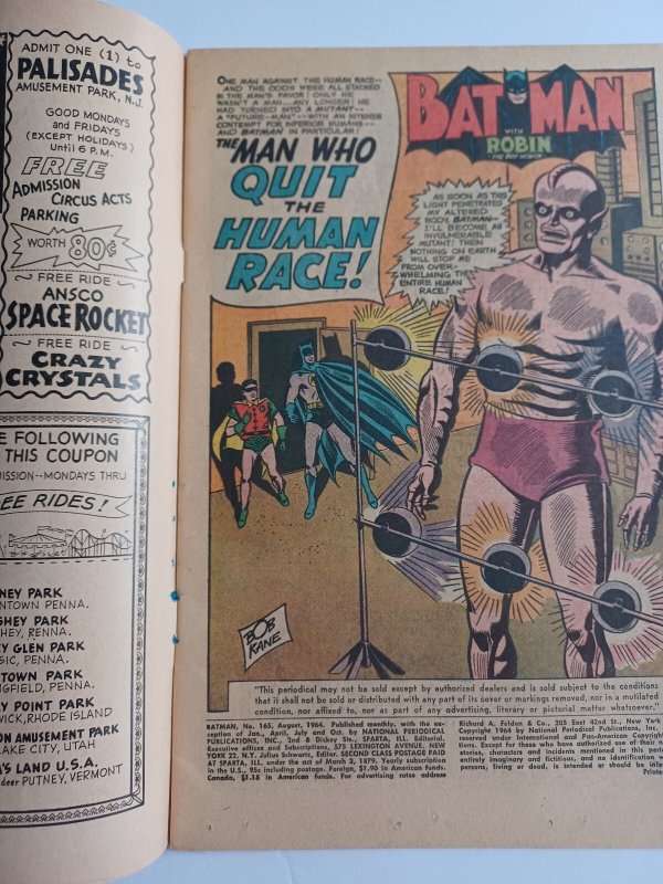 Batman #165 - 1st Patricia Powell - Robin - 1964 - VG/FN