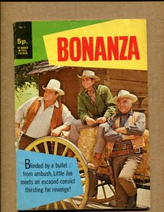 Bonanza #7 - Gold Key  - 1967 (Grade 5.0) WH