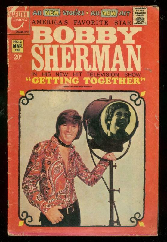 BOBBY SHERMAN #2 1972-PHOTO COVER-CHARLTON-GROUCHO MARX VG-