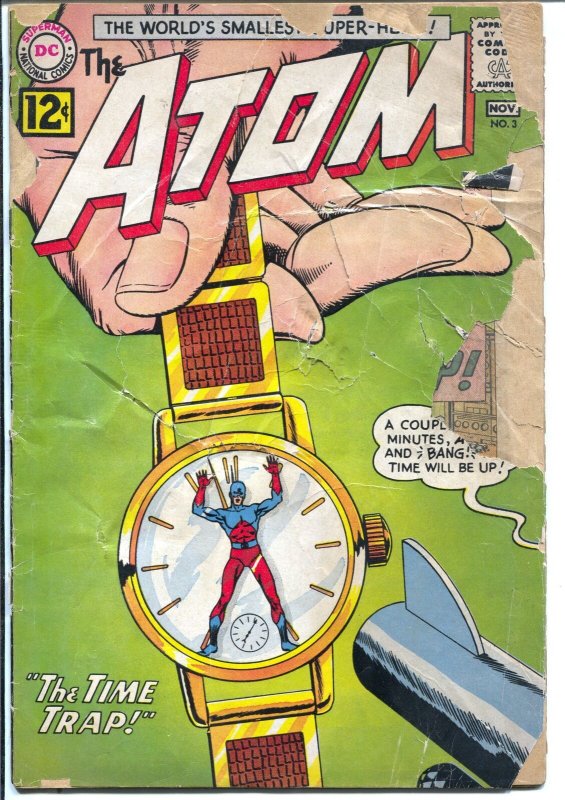 Atom #3 1962-DC-  #8 1961-DC-Time Trap 1st Time Pool Story-P