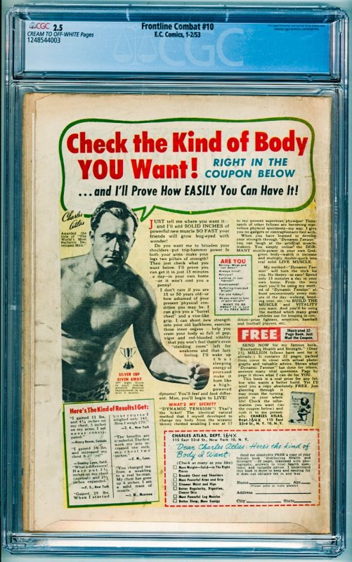 Frontline Combat #10 (1953) CGC 2.5
