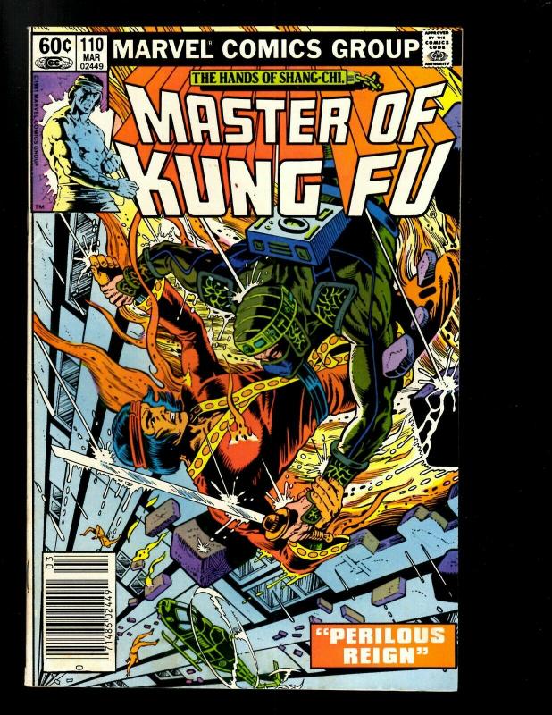 10 Master of Kung Fu Marvel Comics # 69 70 90 92 93 108 109 110 111 112 WS6