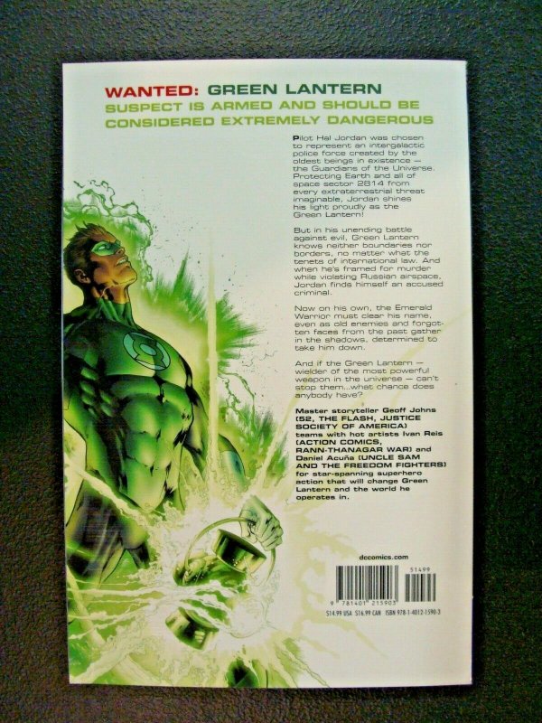 Green Lantern Wanted: Hal Jordan TPB DC Comics NM Condition