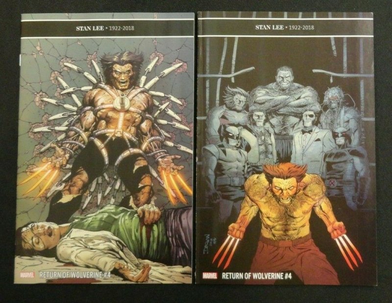 Return of Wolverine #4: Judgement Cover A + Cover C Variant Lot of 2