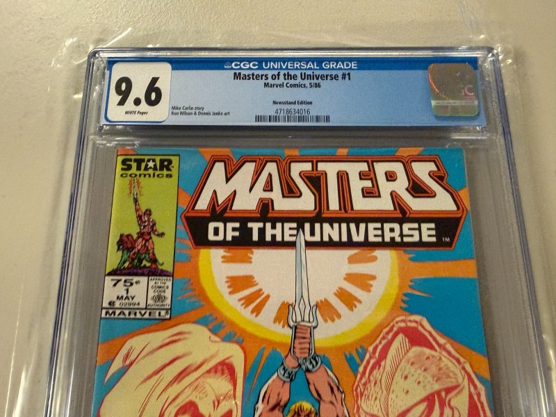 Masters Of The Universe # 1 CGC Graded 9.6 Marvel Comic Book Newsstand Var. JH28