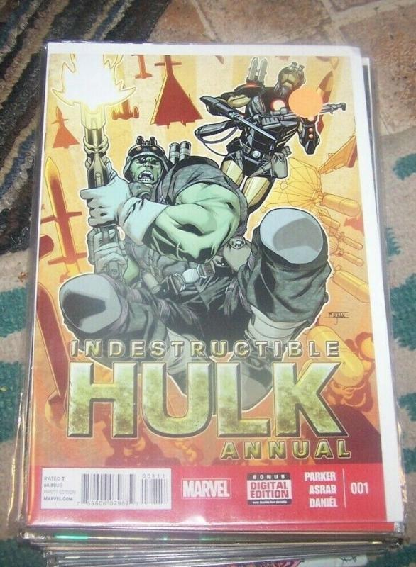 INDESTRUCTIBLE HULK # 1 annual 2013 marvel shield banner IMMORTAL agent  time 