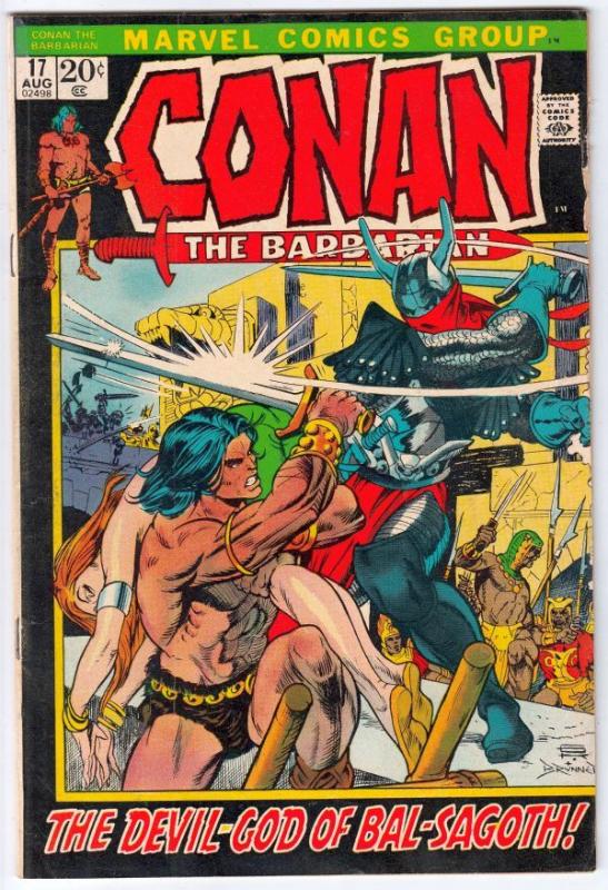 Conan the Barbarian #17 (Aug-72) VG/FN+ Mid-Grade Conan the Barbarian