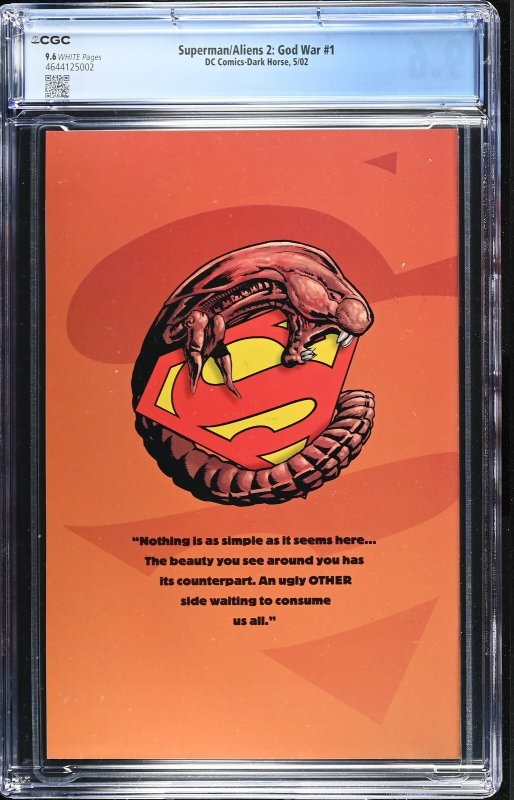Superman/Aliens 2: God War #1 (5/02) Graded CGC 9.6
