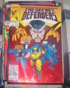 The Secret Defenders #1 (Mar 1993, Marvel) DOCTOR STRANGE WOLVERINE DARKHAWK