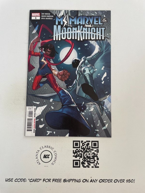 Ms. Marvel & Moon Knight # 1 NM 1st Print Marvel Comic Book Avengers Hulk 9 J202