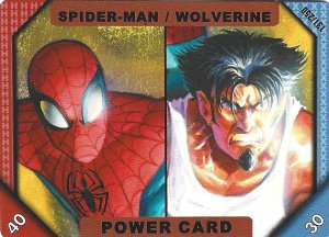 2001 Marvel Recharge: Power Card - Spider-Man/Wolverine