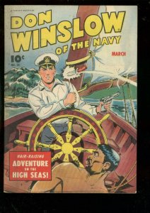DON WINSLOW OF THE NAVY #24 1945-FAWCETT-HIGH SEAS-WW 2 FN