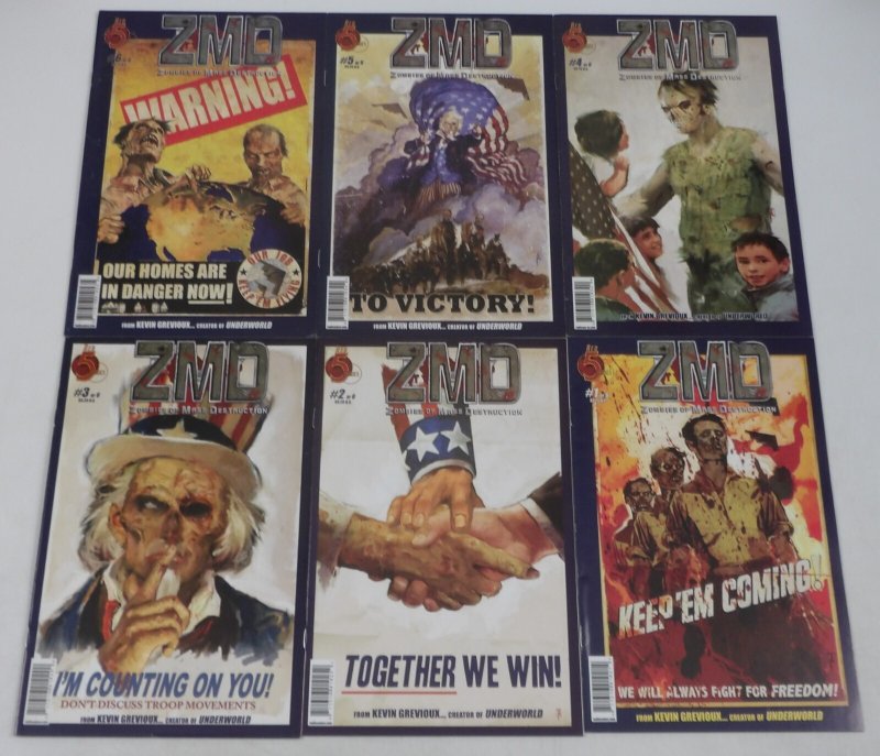 ZMD: Zombies of Mass Destruction #1-6 VF/NM complete series ; Red 5