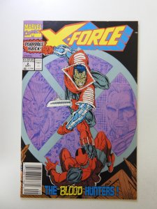 X-Force #2 Newsstand Edition (1991) 2nd appearance of Deadpool VF condition