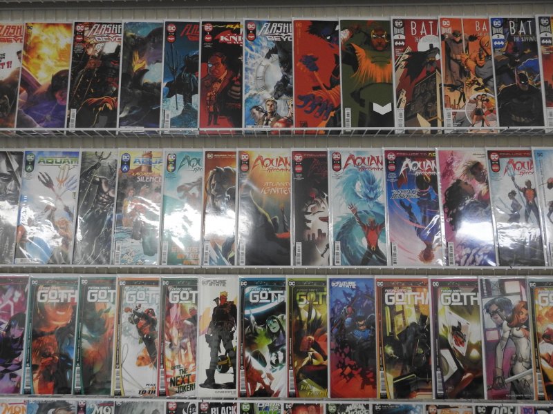 Huge Lot of 130+ Comics W/ Batman,  Aquaman, Worlds Finest Avg. VF Condition!