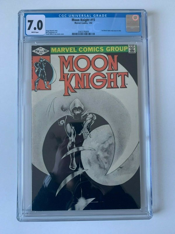 Moon Knight #15 1st Direct Sales Only Issue (1980 Series)  -  CGC 7.0