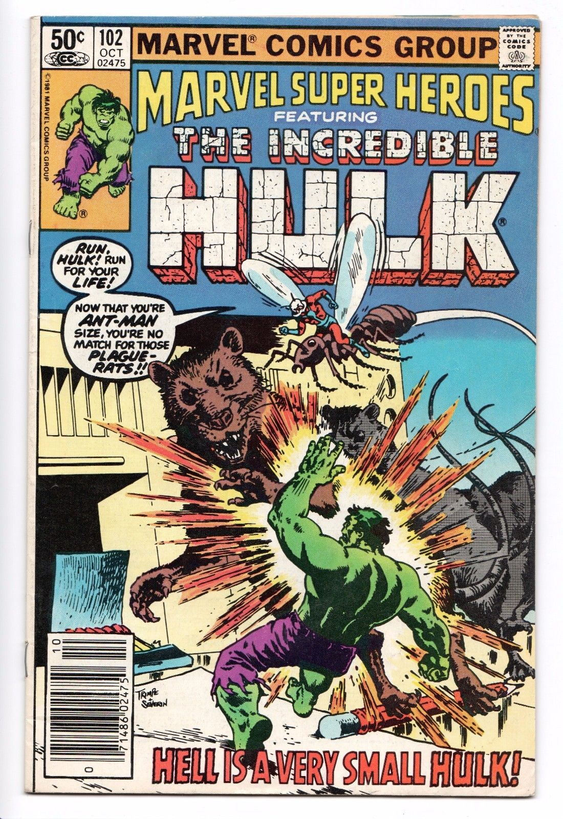 Marvel Super-Heroes #102 - Incredible Hulk / Ant-Man - (Marvel, 1981 ...