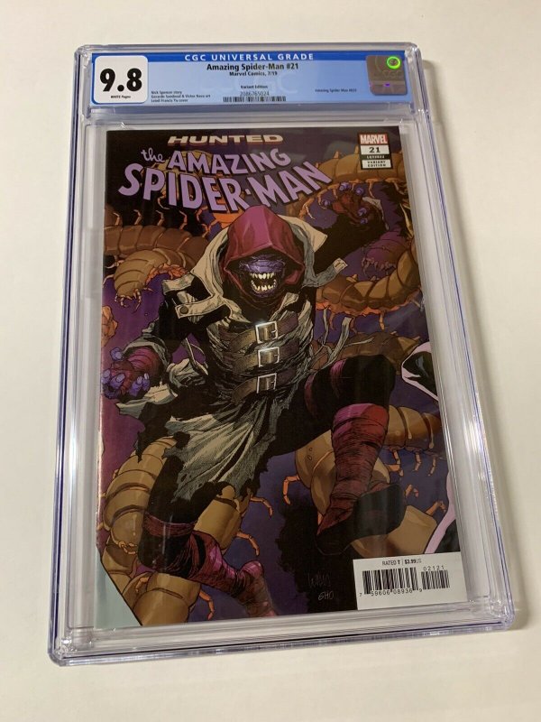 Amazing Spider-man 21 Cgc 9.8 Marvel Variant 2019 Vhtf