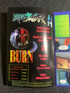 1996 RAZOR #4 Burn by Everette Hartsoe VF+ 8.5 London Night Studios