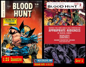 BLOOD HUNT RED BAND #2 CVR A + 1:25 LUBERA MARVEL NM SET PRESALE PROSHIPS 5/22