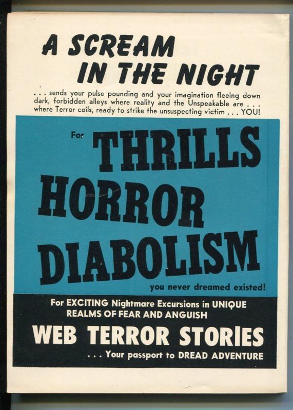 Web Terror Stories 11/1964-weird menace horror-bound babe-pulp thrills-VF/NM