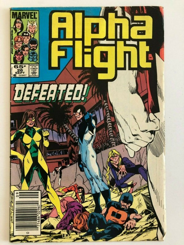 Alpha Flight #26 Marvel 1985 VF