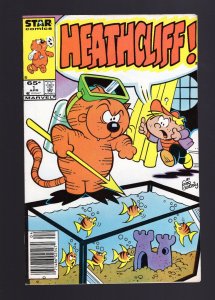 Heathcliff #1 - Geo Gately Cover. Joe Edwards Story. Newsstand Ed (7.0/7.5) 1985