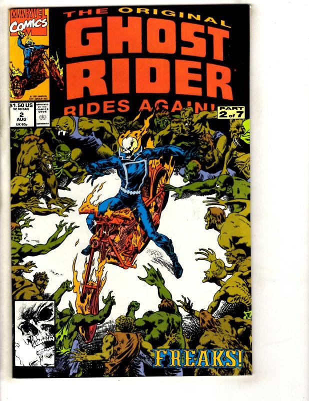 10 Ghost Rider Marvel Comic Books # 1 2 3 4 5 6 7 Crossroads GR Annual #1 2  DB4