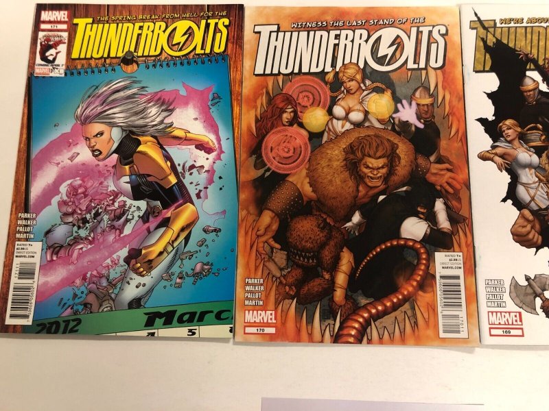 3 Thunderbolts Marvel Comic Books # 169 170 171 Thor Hulk Avengers 95 KE3