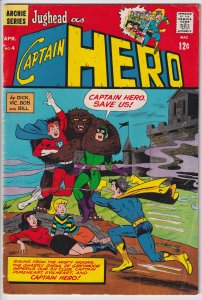 JUGHEAD AS CAPTAIN HERO #4 Glossy VG 4.0, creamy to white paper.