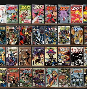 Huge Lot 150+ Comics with Zot!, The New Mutants, Wolverine, Zorro & More!