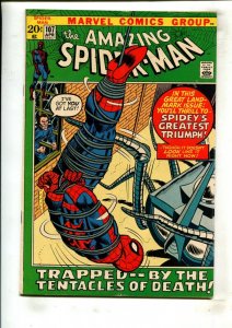 AMAZING SPIDER-MAN #107 (6.0) SPIDEY SMASHES THROUGH!! 1972