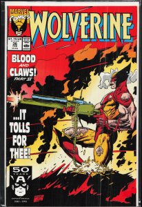 Wolverine #37 Direct Edition (1991) Wolverine