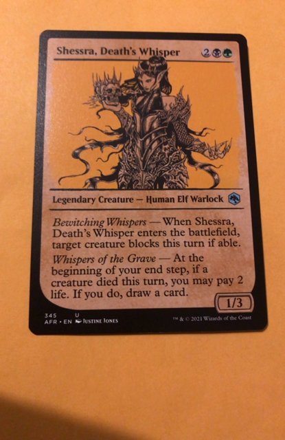 SHESSRA, DEATH’s WHISPER: Magic the Gathering MtG, Adventures Forgotten Realms