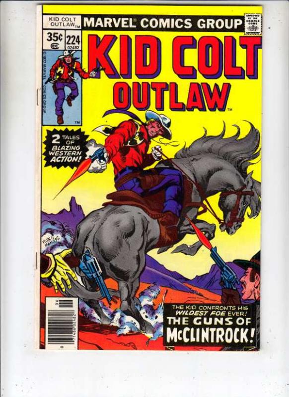 Kid Colt Outlaw #224 (Jun-78) VF/NM High-Grade Kid Colt