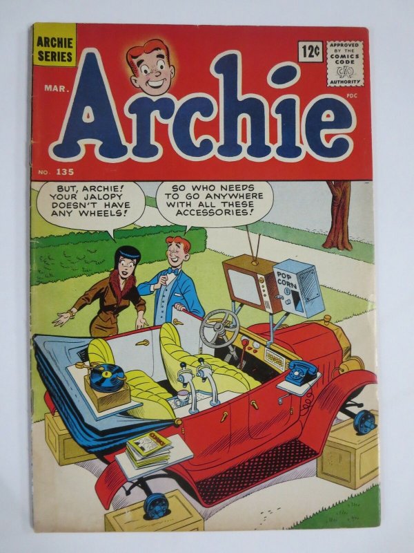 ARCHIE  135 VG- 3/1963 COMICS BOOK