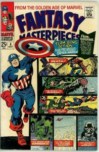 Fantasy Masterpieces #5 (1966) - 8.0 VF *Kirby Cover/Capt America #5 Reprint*