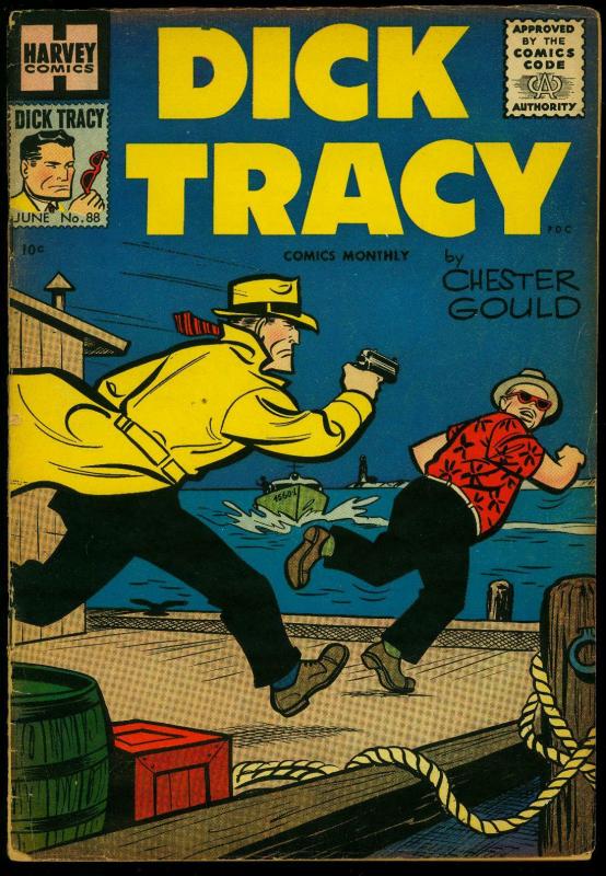 Dick Tracy #88 1955- Harvey Comics- Chester Gould- Girl Friday G
