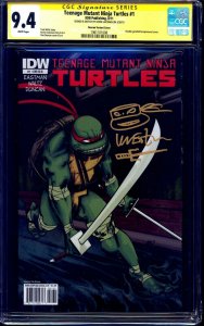 Teenage Mutant Ninja Turtles #1 DUNCAN GATEFOLD CGC SS 9.4 signed SKETCH Eastman