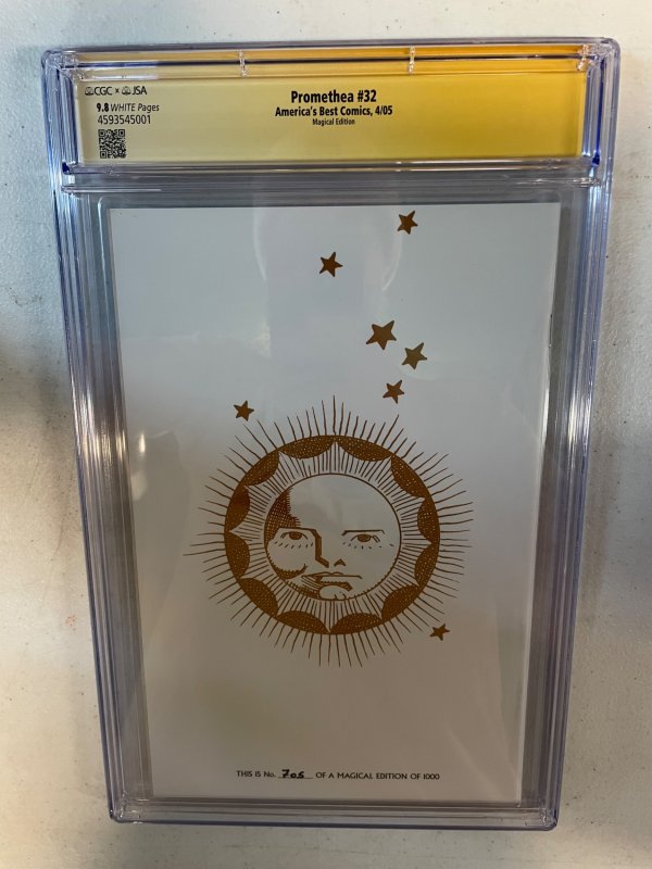 CGC 9.8 Promethea #32 Magical Edition (2005) DOUBLE SIGNED Alan Moore Williams
