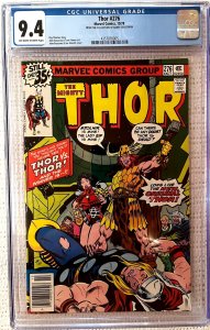 ?~MARVEL~THOR #276 (1978)~?~FROM BARRY GROSSMAN COLLECTION~?~CGC 9.4~?