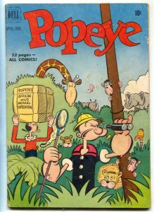 Popeye #16 1951-Dell-Bud Sagendorf art- Dell VG+