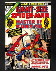 Giant-Size Spider-Man #2 FN- 5.5 Master of Kung Fu!