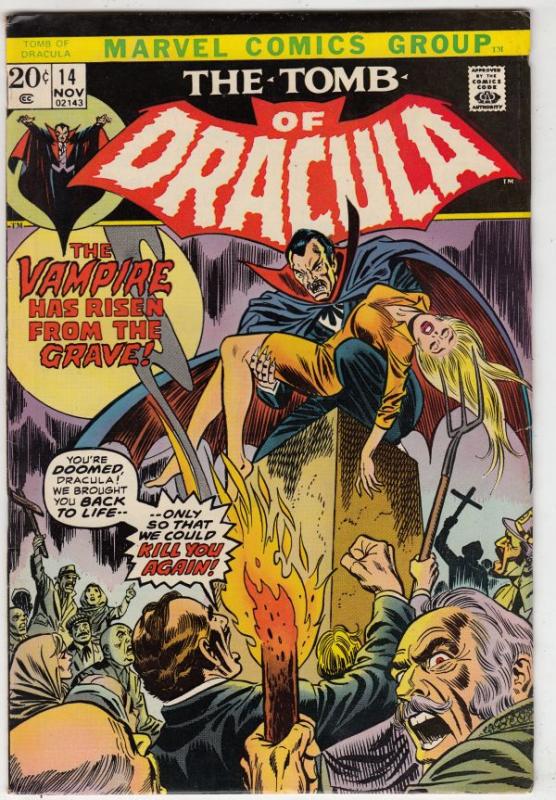 Tomb of Dracula #14 (Nov-73) FN/VF Mid-High-Grade Dracula