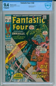 Fantastic Four 109 CBCS 9.4 Near Mint